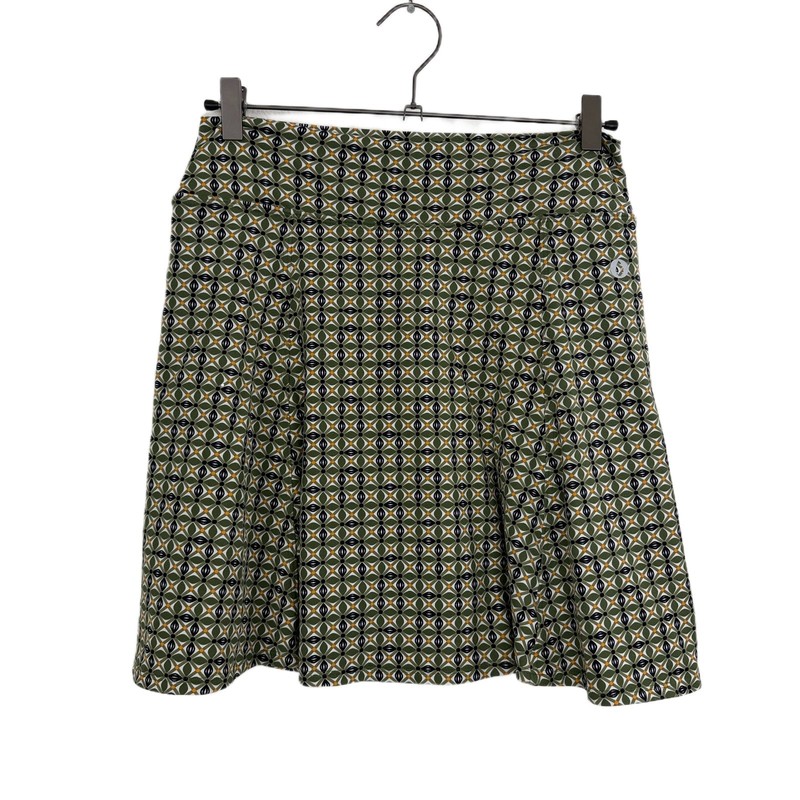 DonaJo Skirt Womens Size 2 Large Green Floral Print Pleat Skort Athletic Tennis