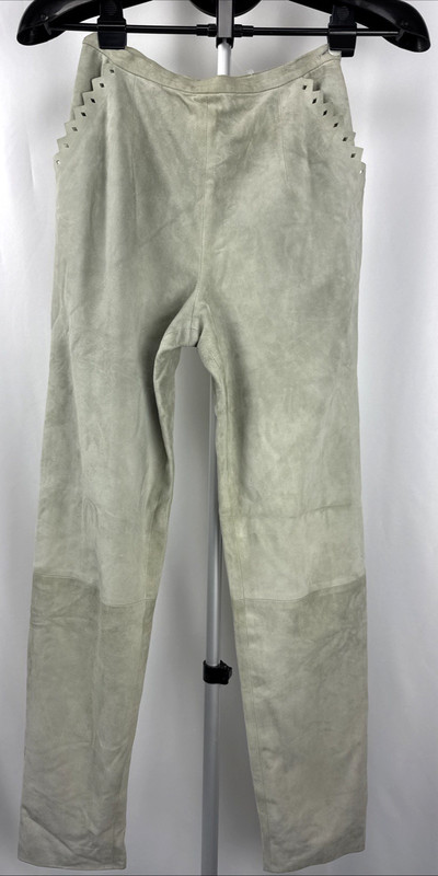 Valentino Boutique Suede Leather Pants Women’s Size 4 Italy