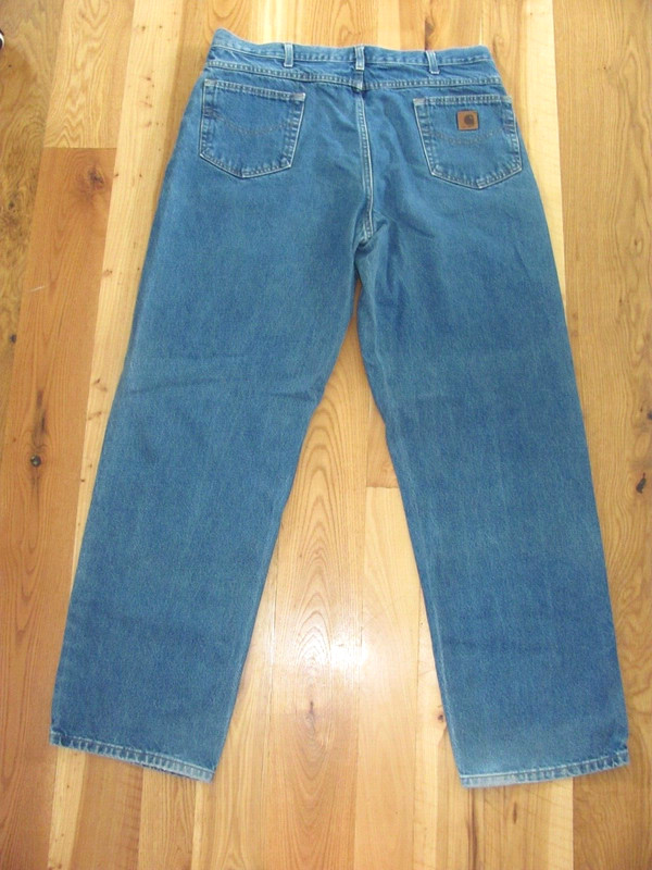 Carhartt B167 DST Vintage Perfect Fade Blue Denim Jeans Mens 40 x 36 (04-c)
