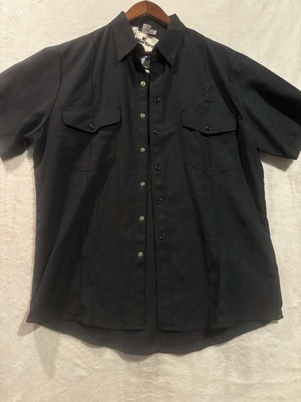 NEW Workrite FR Uniform Flame Resistant Fire Fighter Shirt Sz 48 Navy Blue