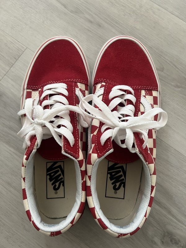 VANS OLD SKOOL RED CHECKERBOARD VN0A38G1P0T OFF THE WALL US Women7.5 EU38