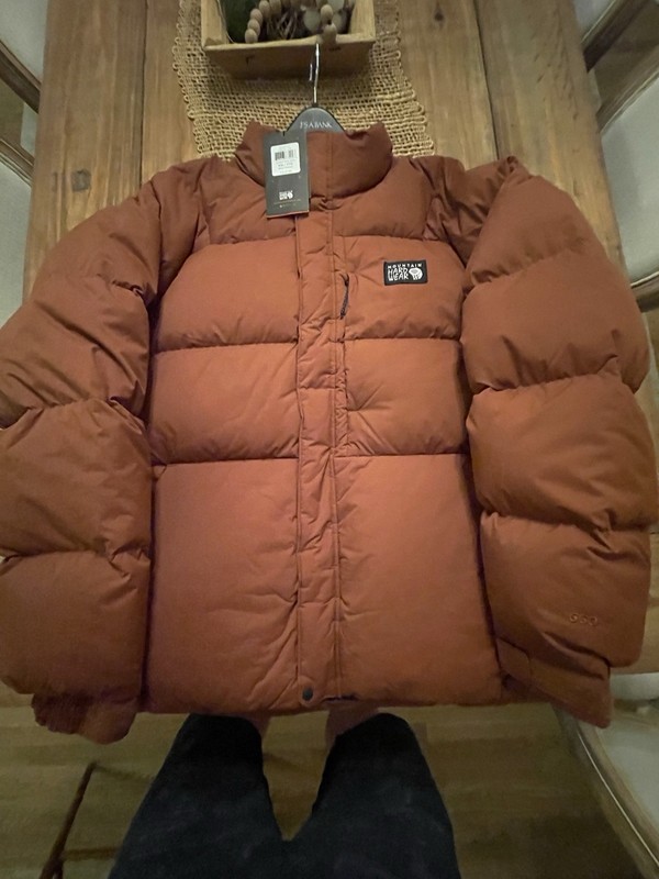MOUNTAIN HARDWEAR NEVADAN 650 DOWN JACKET RET$310 RUST COLOR THICK