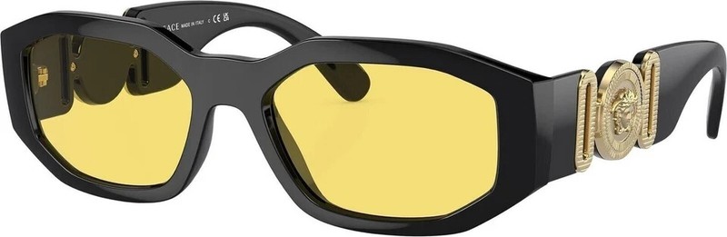 VERSACE | NEW | 4361 | 4361 GB1 – 85 | 53 | BLACK | YELLOW | NON POLARIZED