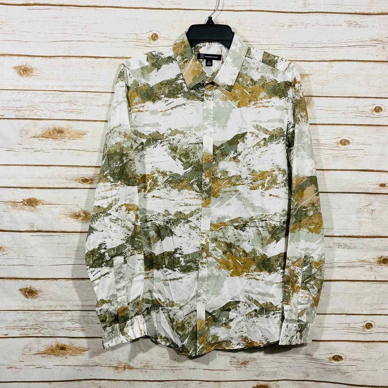 INC International Concepts Men’s Print Shirt Black M