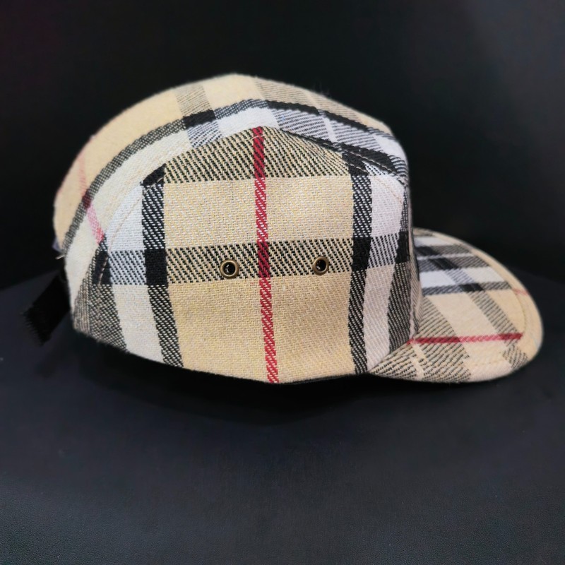 Supreme Beige Checkered Flat-Brim Cap Adjustable gallery