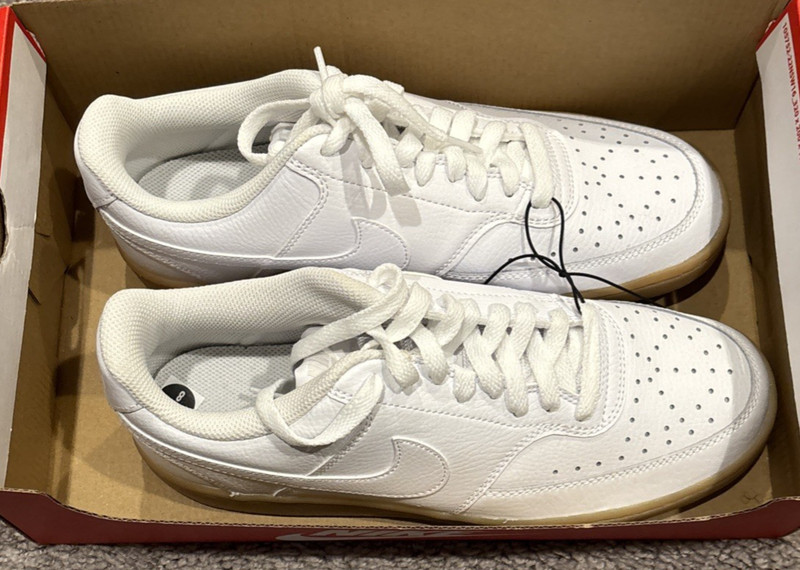 Nike Court Vision Lo White/White Photon Dust Men’s Size 8 Sneakers CD5463-105