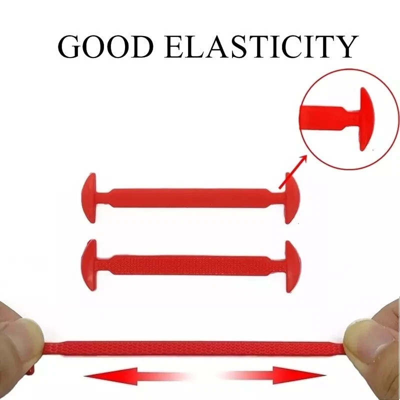 16-Pcs Elastic Silicone Shoe Laces Lazy No Tie Shoelaces For Men Women USA gallery