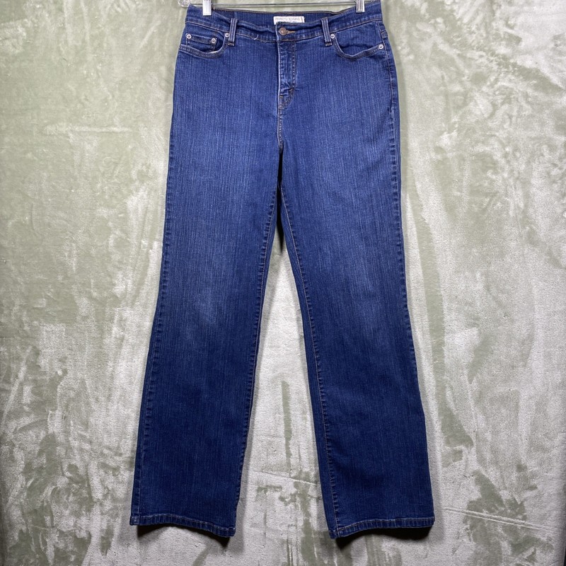 Levis 512 Jeans Perfectly Slimming Bootcut Women’s 14 Long 30×33 Blue Stretch