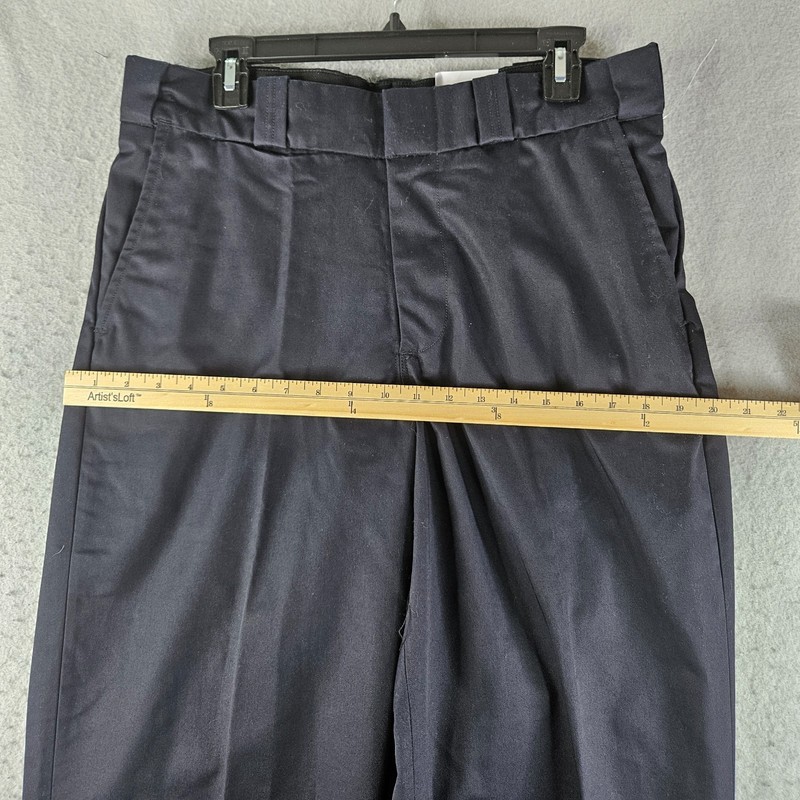 Elbeco Tek 3 Pants Men 34 Navy Blue Uniform Workwear Trousers Polyester Raw Hem gallery