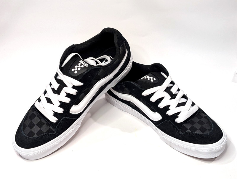 Vans Caldrone Tonal Check Black Suede/Canvas Men's Sneakers - Assorted Sizes NWB