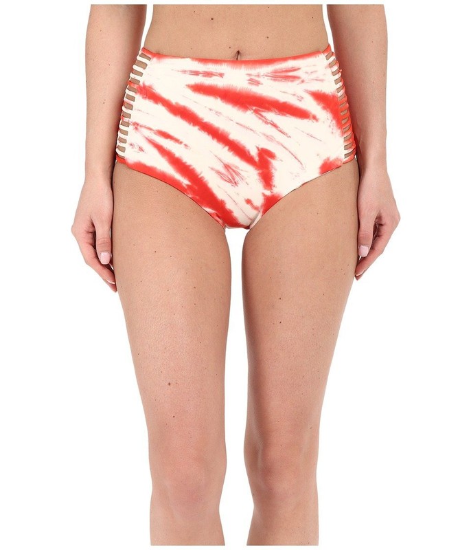 Lucky Brand Women’s Tie-Dye High-Waist Bikini Bottom Tropical Punch Size S 11509