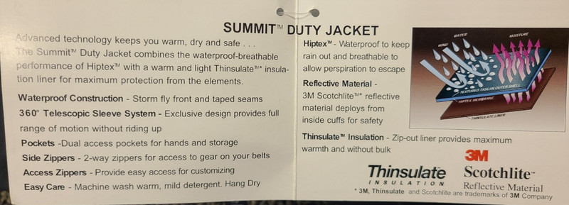 Elbeco 3920 Summit Jacket, Insulated Removable Lining - Dark Navy gallery