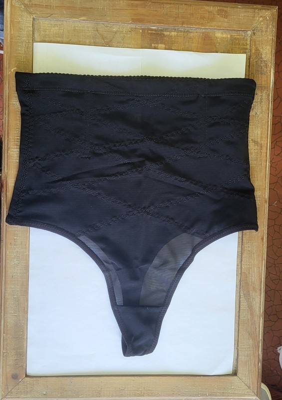 SIMIYA Thong Shapewear Tummy Control for Women High Waist Large Black