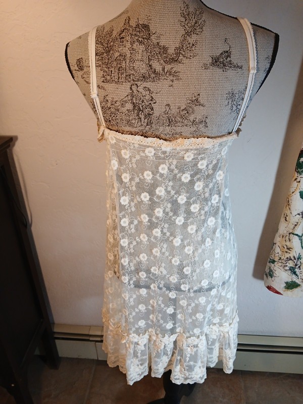 Miss Rose Sister Violet Lace Slip Dress gallery