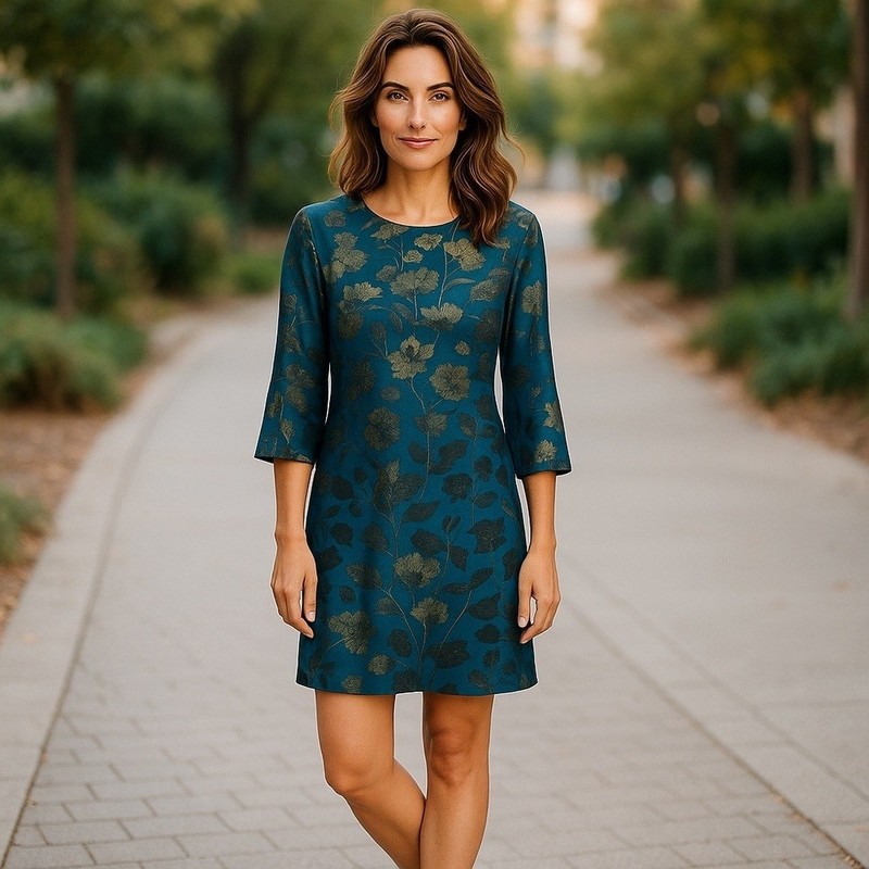 Tommy Hilfiger floral dress with hidden back zipper. Beautiful condition.