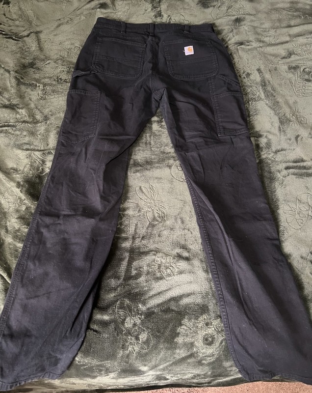 Carhartt Women Pants Rugged Flex Relaxed Fit Canvas BN5113-W Black-Size 10 Tall