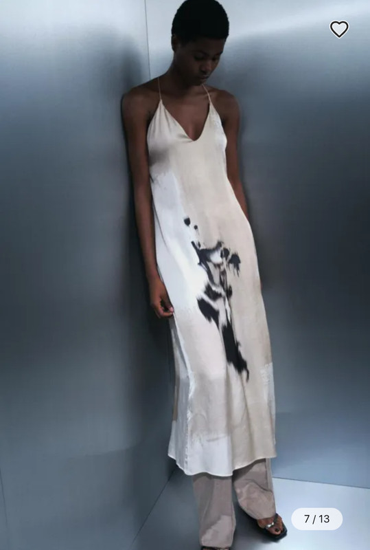 Zara Woman Printed fabric slip dress size S ref.8303/024