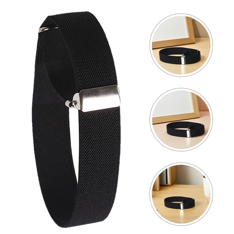 5 Pairs Arm Cuff Elastic Adjustable Armbands Sleeve Blazer Shirt Garters