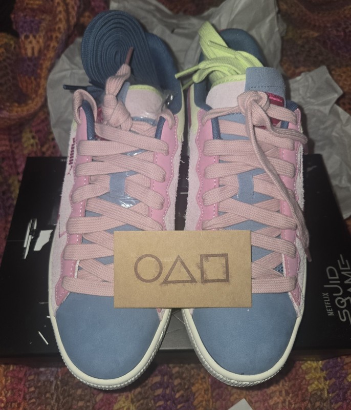 PUMA Suede Squid Game Horizon/Orchid Sneakers Men’s 8