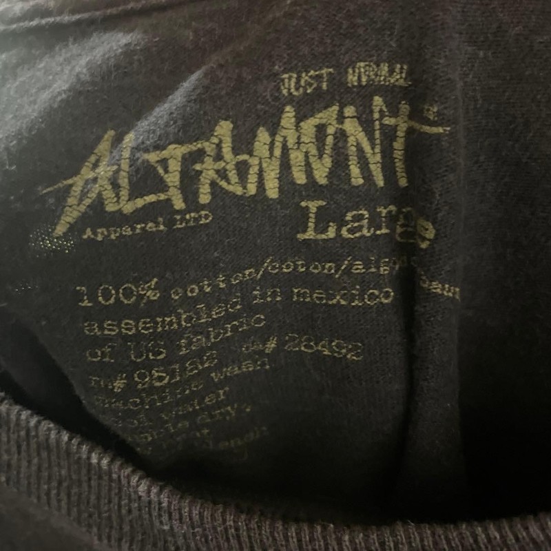 ALTAMONT Graphic T-Shirt L Size Black 100% Cotton gallery
