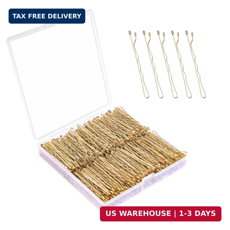 Bobby Pins – Blonde Hair, 360 Pcs, 2 Inch, Secure Hold, Kids to Women