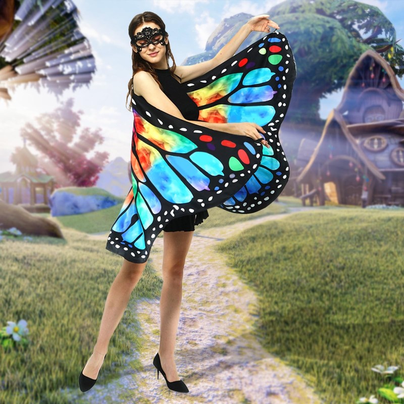 Butterfly Wings Carnival Fancy Dress Ladies Butterfly Wings Costume... gallery