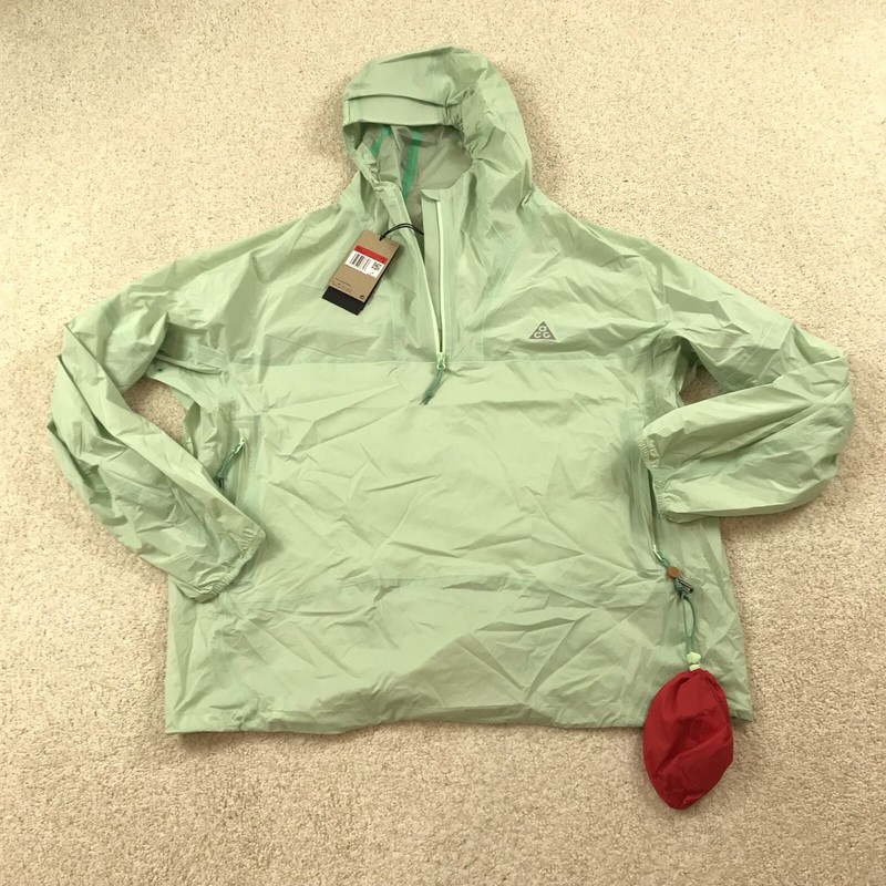 Nike ACG Storm Fit Trail Snacks Jacket Mens Large Green FQ3062-376 New
