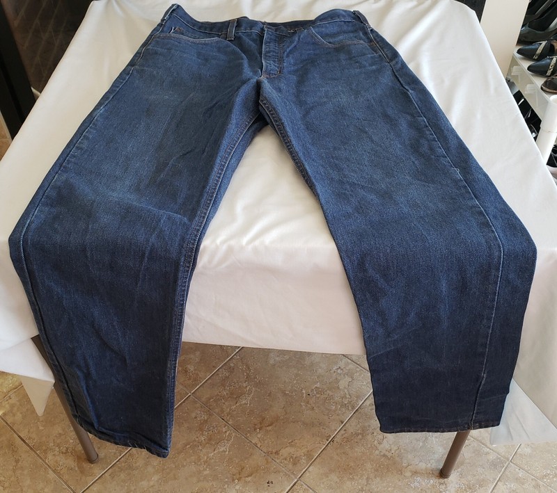 Vintage Carhartt brand, «FRB150 PRW Indura Flame Resistant» denim jeans 35 X 34