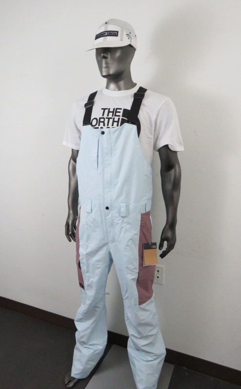 NWT Mens The North Face Freedom Waterproof Shell Ski Bibs Pants – Ice Cap