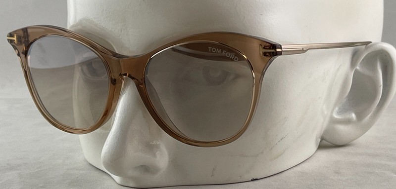 TOM FORD Micaela TF662 TF 662 45G Transperant Brown sunglasses 53-17-145
