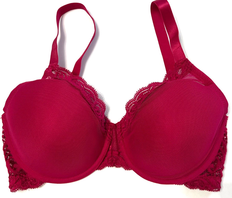 Natori 30DDD Feathers Full Figure T-Shirt Bra 741299 NWOT Magenta