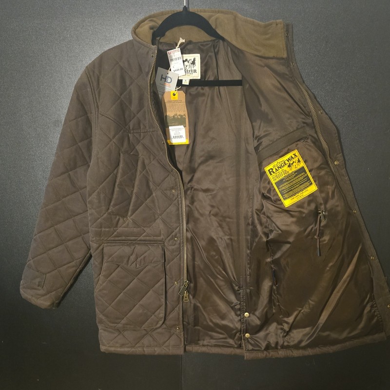 Schaefer Outfitter Men’s Oak Rangewax Sharptail Quilted Jacket Size Small gallery