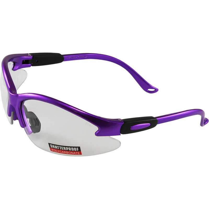 Birdz Flamingo Women’s Purple Safety Glasses Clear Lens