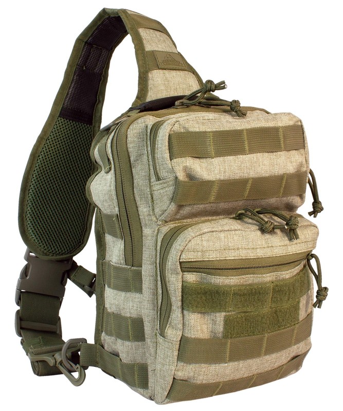Red Rock Outdoor Gear – Rover Sling Pack, 8 W x 12 H x 6 D, Olive Drab Heather