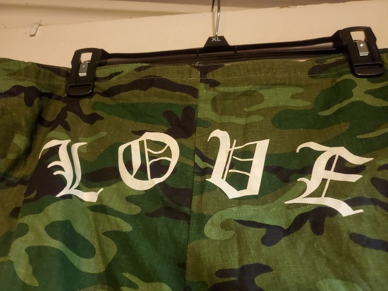 NEW Derek Heart Green CAMO Linen Rayon Shorts Tie Flat Front Size XL NWT 'LOVE' gallery
