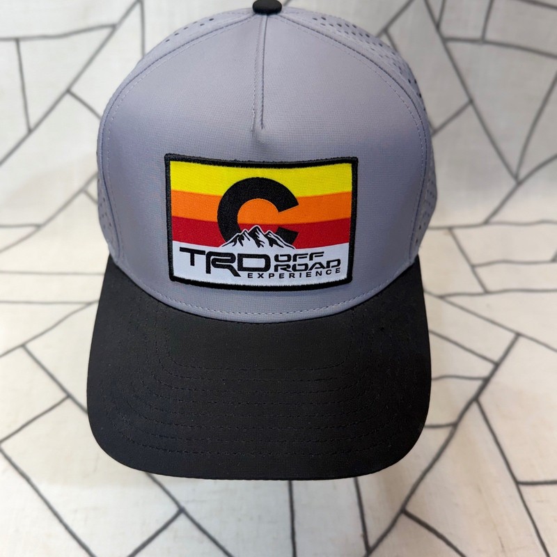 Zapped TRD Off Road Experience Hat OS Grey Black Laser Perforated Snapback Cap