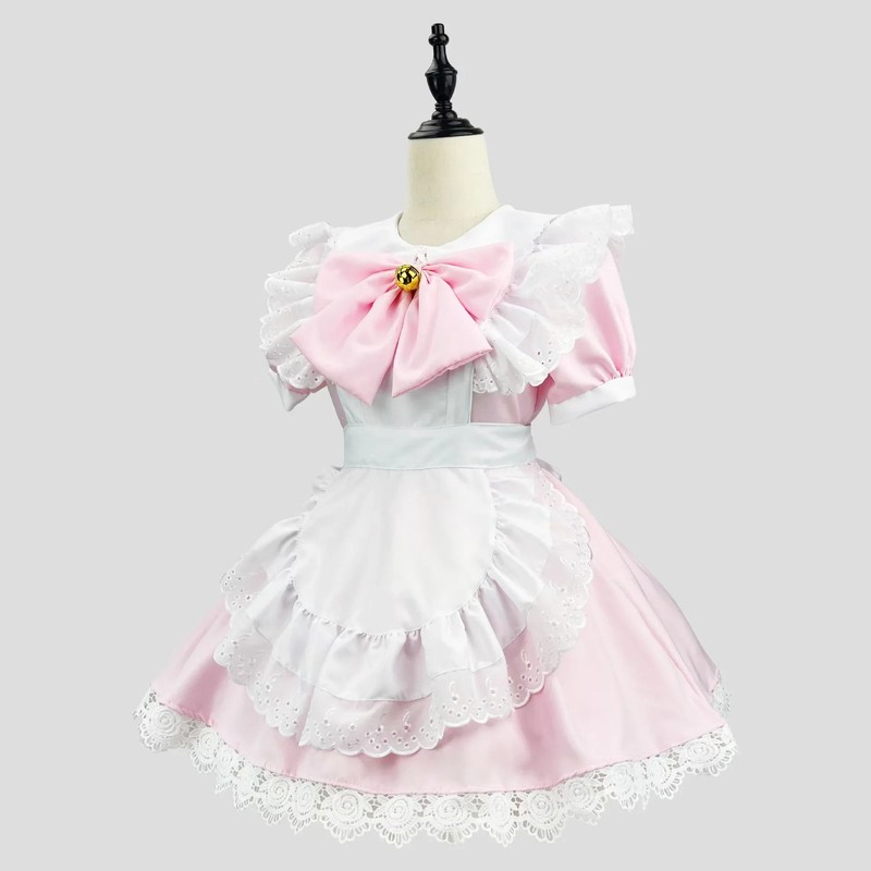 Plus Size Gothic Lolita Dress Anime Maid Uniform Women Halloween Party Student
