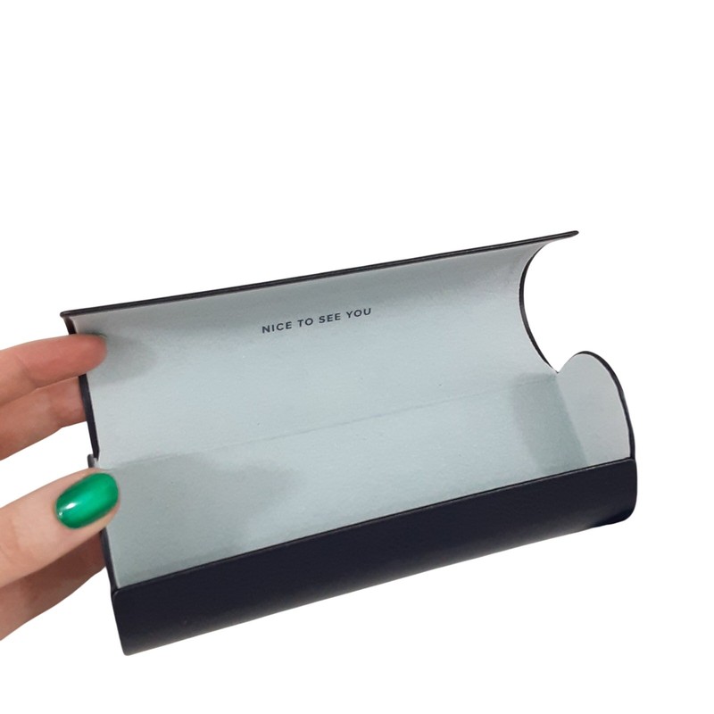 Warby Parker Hard Shell Eyeglasses Case Sunglasses Storage Case Travel Blue gallery