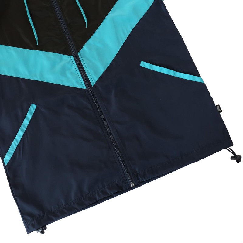 Beautiful Giant Men's Zip up Hood Lightweight Windbreaker Gift Jacket Black Navy gallery