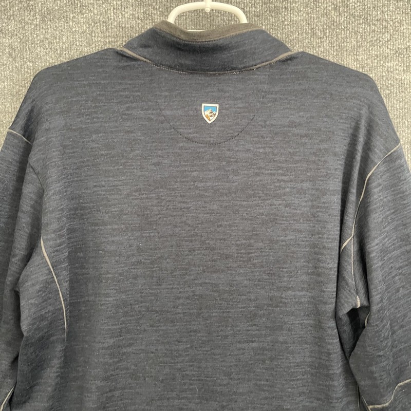 Kuhl Interceptr Fleece Pullover Men’s XL Blue Gray Sweatshirt North Star Logo gallery