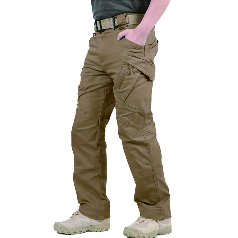 Mens Work Cargo Pants Tactical Combat Pants Outdoor Waterproof Hiking Trousers