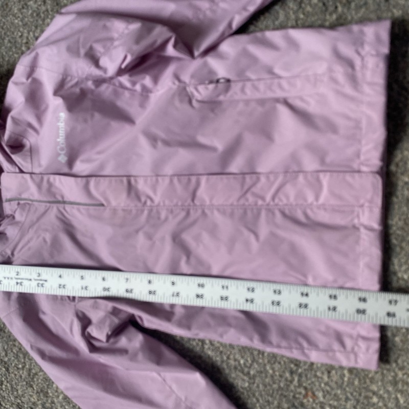 Columbia Hooded Raincoat Toddler Girl Size 3T Lilac Mesh Lined Pockets gallery