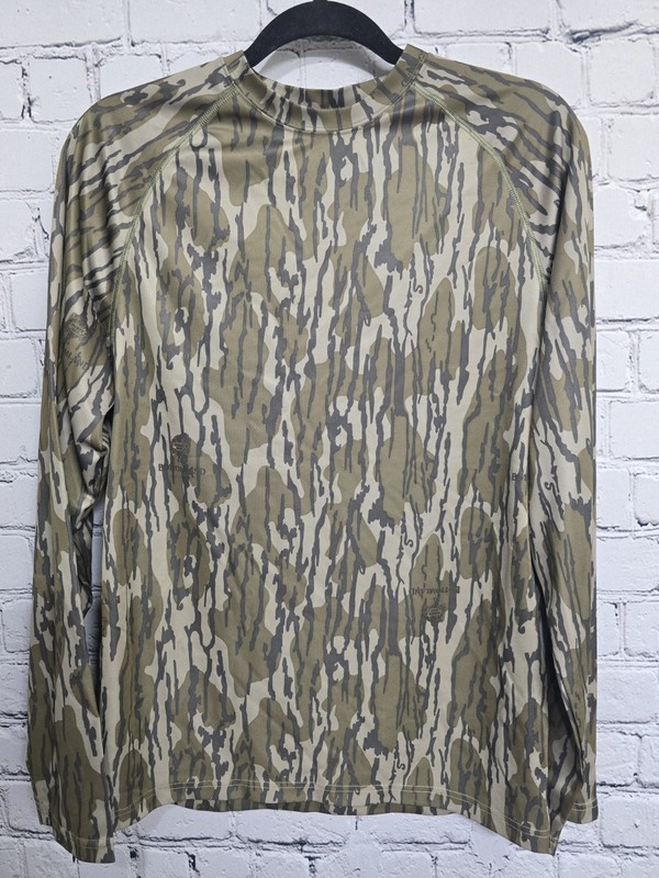 Filson x Mossy Oak Bottomland Camo Base Layer Shirt Mens S Hunting Barrier