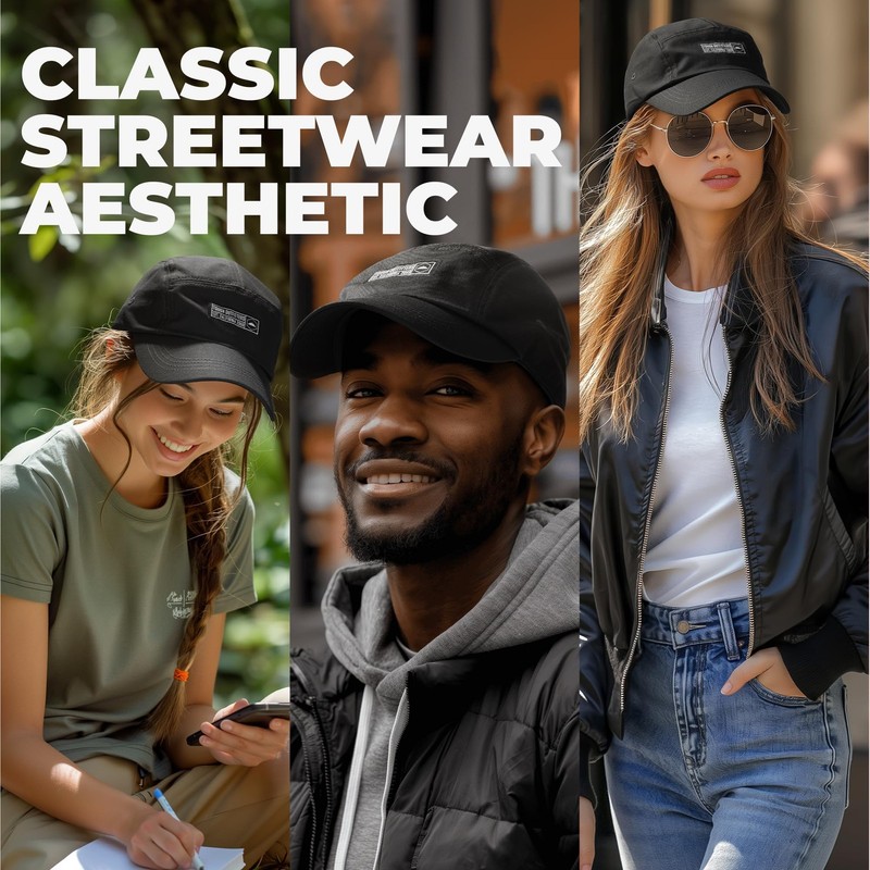 5 Panel Hat for Men - Stylish Baseball Cap, Camp Hat for Women, Casual Trucke... gallery