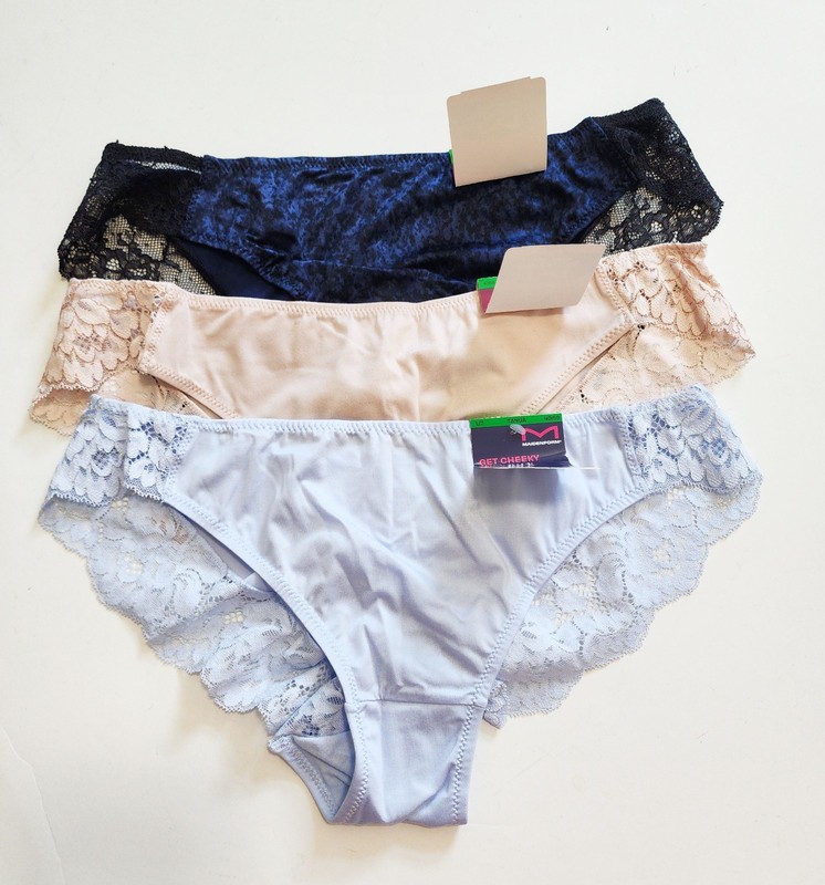 3 Maidenform Comfort Devotion Lace Back Tanga Underwear Multi 40159 Sz 7/L – NWT