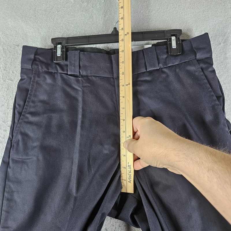 Elbeco Tek 3 Pants Men 34 Navy Blue Uniform Workwear Trousers Polyester Raw Hem gallery