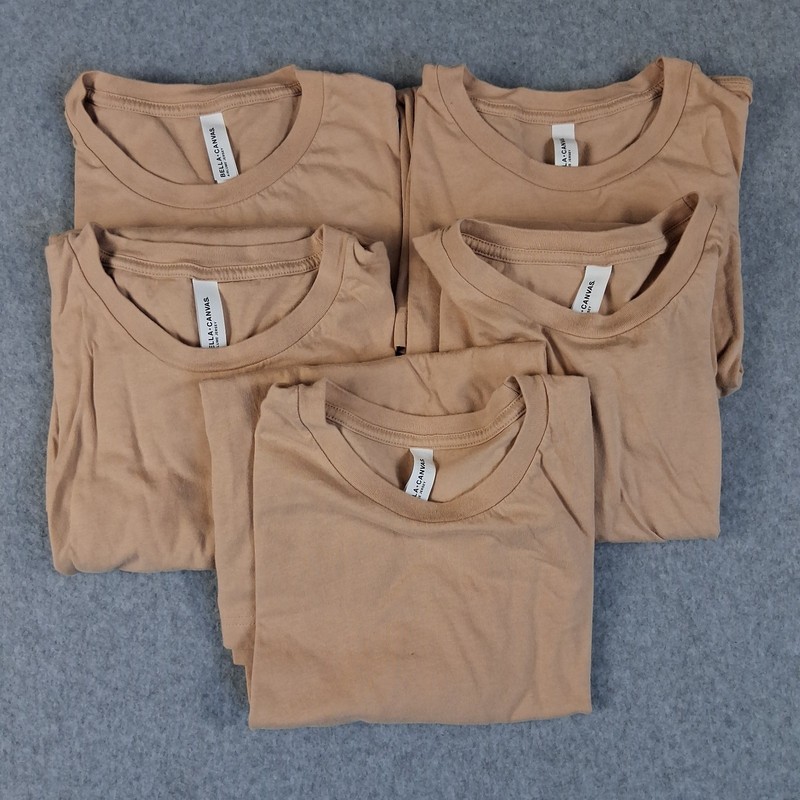 Bella + Canvas M Unisex Jersey Long-Sleeve T-Shirt Size Tan / Beige Airlume