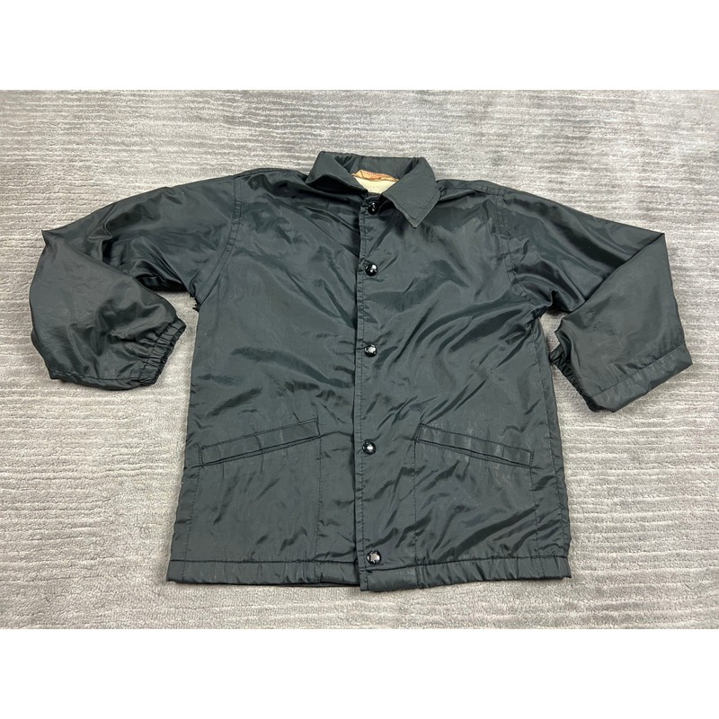 Windless Coach Jacket Men S Black 1981 Traveling Team Graphic Vintage Snap Front