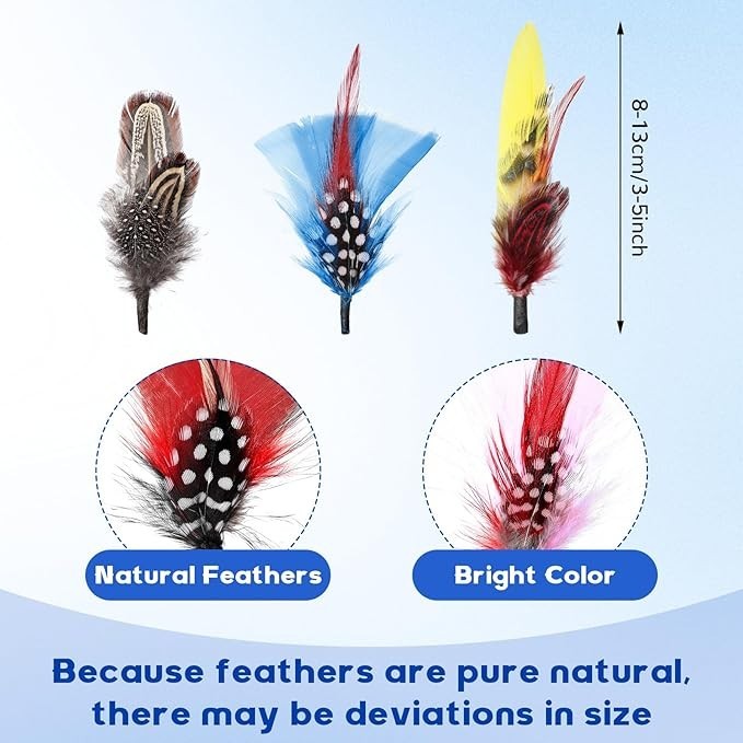24 Pcs Stretchable Hat Bands Natural Assorted Hat Feathers Hat Ribbons for Bow gallery