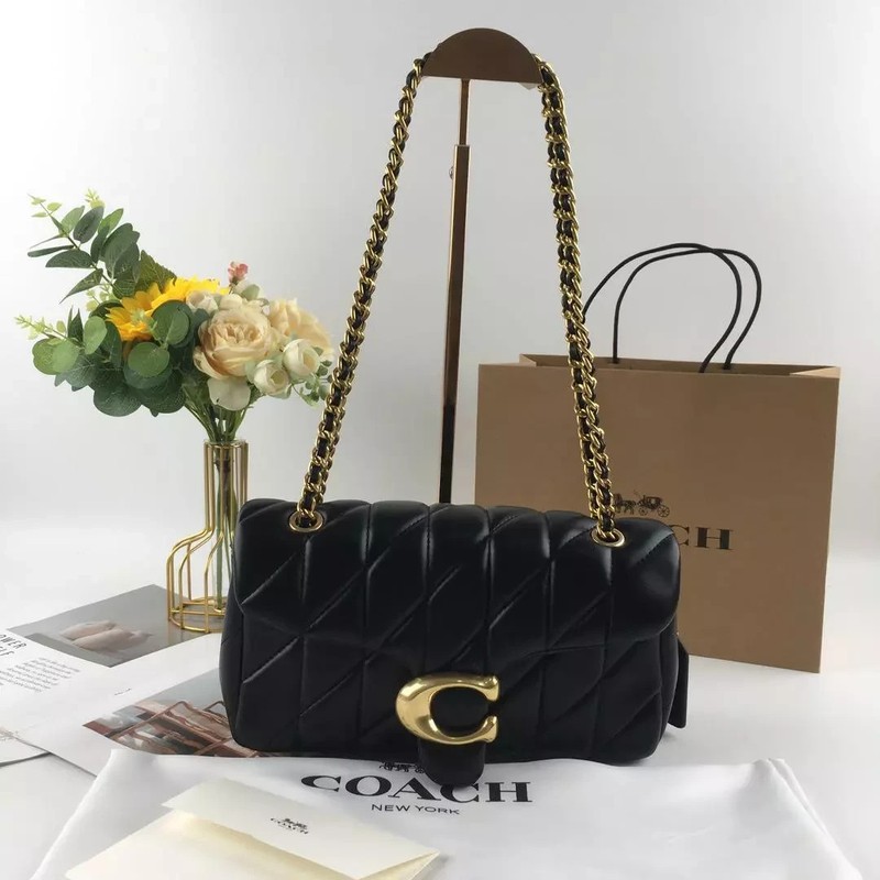 COACH CP150 Tabby 26 Quilted Shoulder Bag Leather Black NEW Outlet